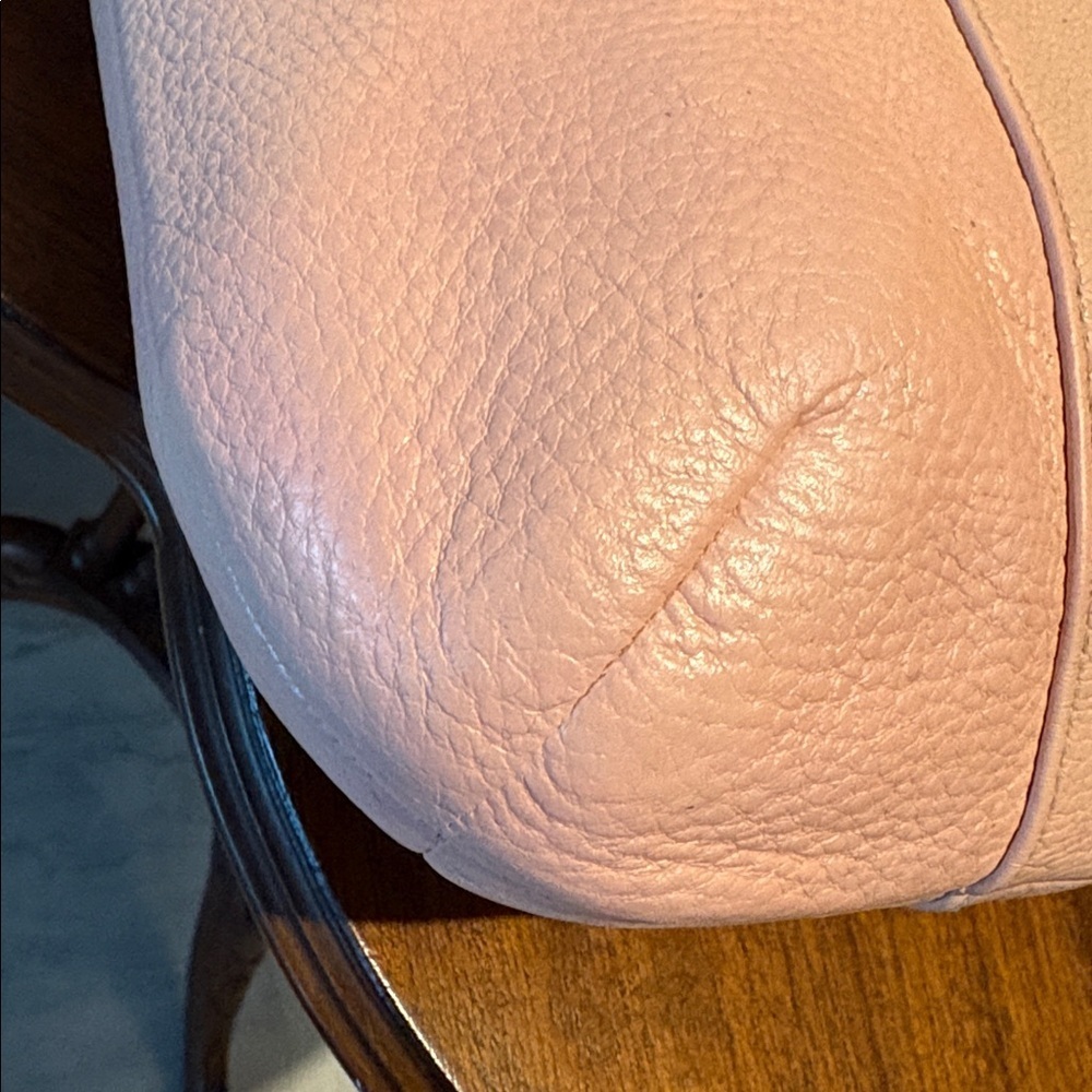 Coach East West Isabelle shoulder bag F35809 pebbled Leather pink blush EUC - Picture 10 of 17